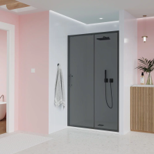 Veconi Душевая дверь Evo 120x195 см, Графит, тонированное матовое E1-GR-120-12-C9