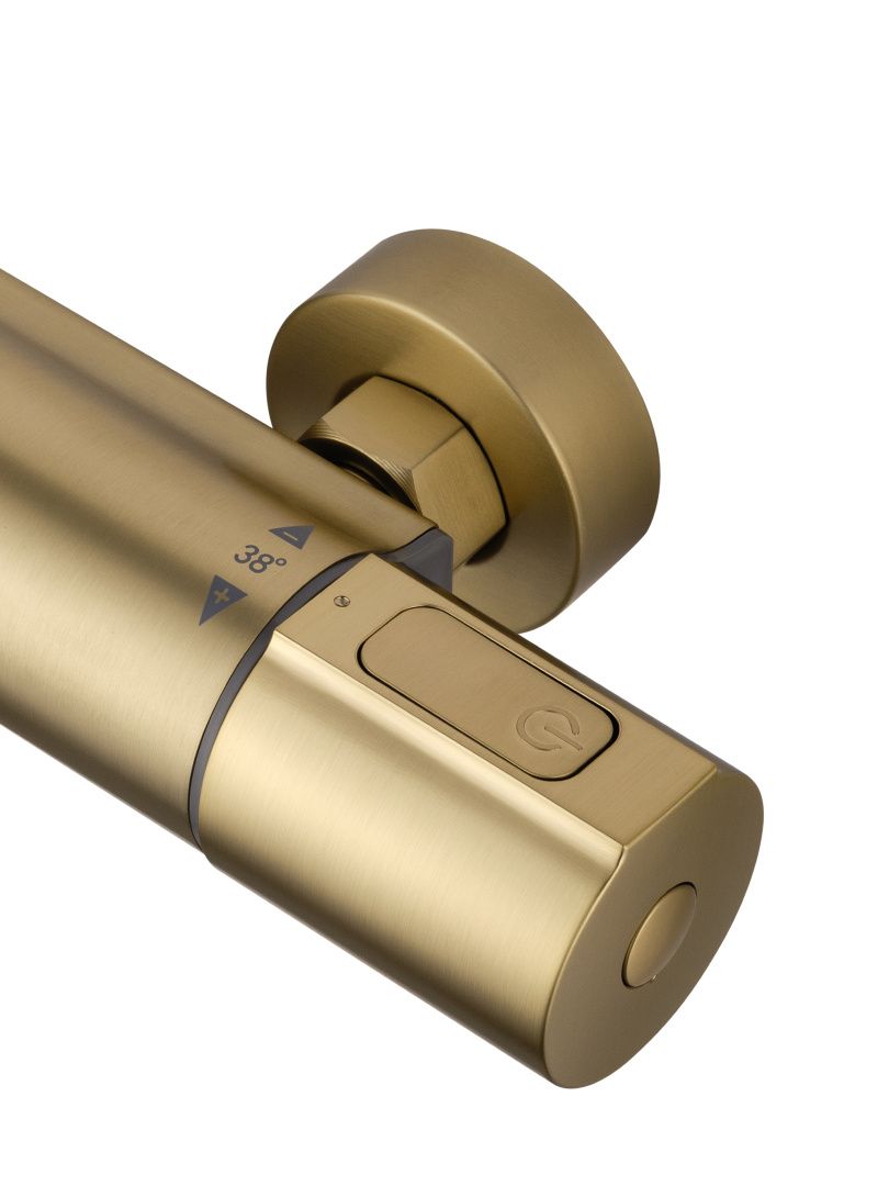 Приобрести смеситель для душа с термостатом wonzon & woghand inn 2, брашированное золото (ww-a2006-a-bg)