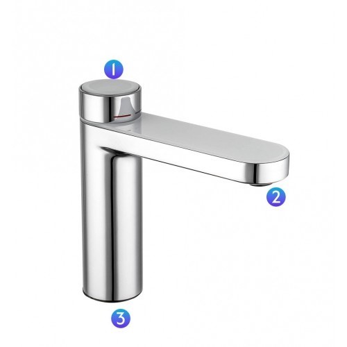 Приобрести gappo смеситель для раковины g1095-1, нажимной, хром 30077