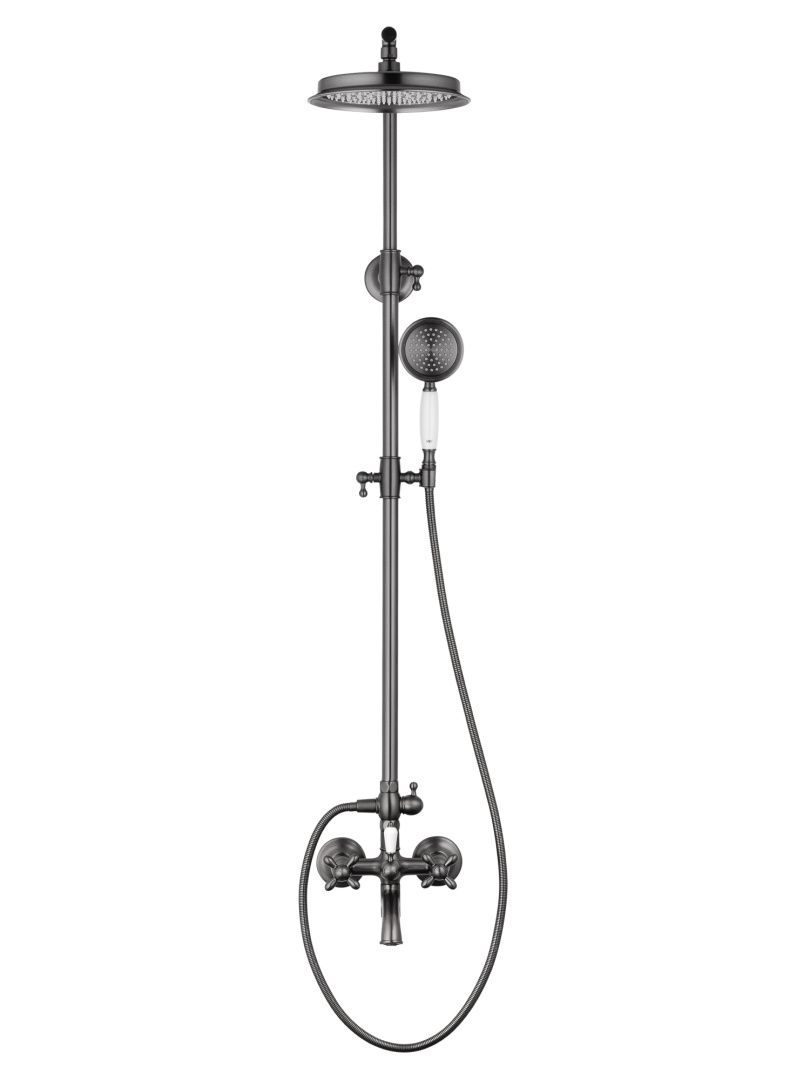 Приобрести душевая система wonzon & woghand retro, темный графит (ww-88739020-bgm)