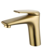 Смеситель для раковины WONZON & WOGHAND Elbe, Брашированное золото (WW-A41222-BG)