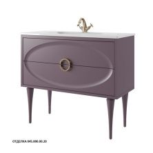 Caprigo Тумба с раковиной MILANO 105 см, лиловая, эмаль