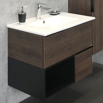 Приобрести сomforty тумба с раковиной "франкфурт-75" дуб шоколадно-коричневый