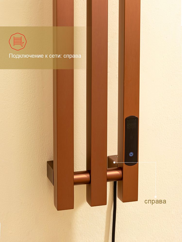 Приобрести raglo полотенцесушитель 15х120 см, медь r350.17.33