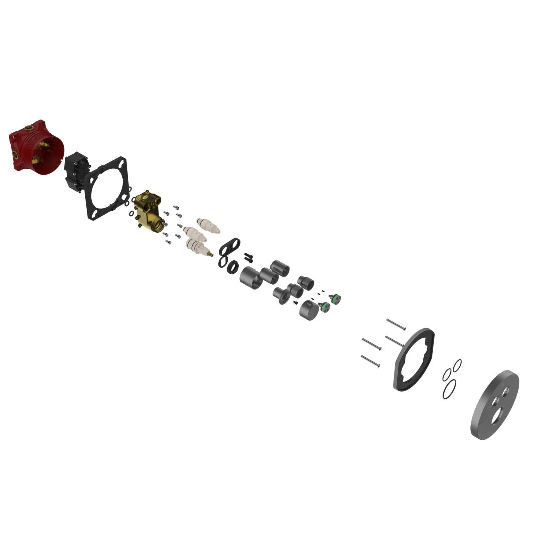 Приобрести vincea встраиваемый смеситель для душа inspire, термостат , оружейная сталь vscv-321t-mgm