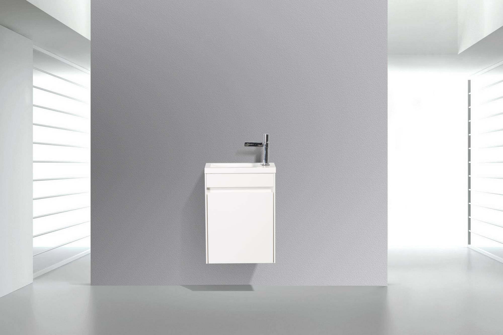 Приобрести belbagno тумба с раковиной pietra mini 46 см, подвесная с дверью 46-r bianco lucido, белая раковина
