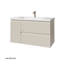 Caprigo Тумба с раковиной FORTE-Smalty TYPE 100 см, левая, светло бежевая