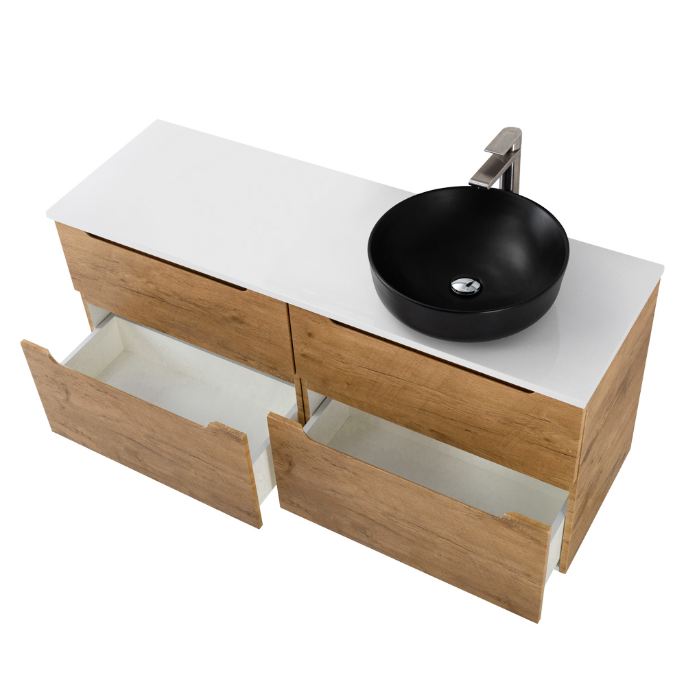 Приобрести belbagno тумба со столешницей etna-h60 120 см, подвесная rovere nature, раковина справа