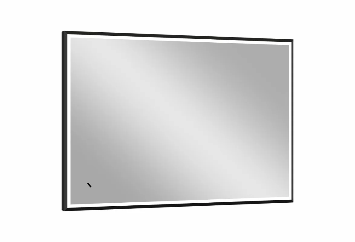 Приобрести continent зеркало с подсветкой stage black 100х70 см, черное