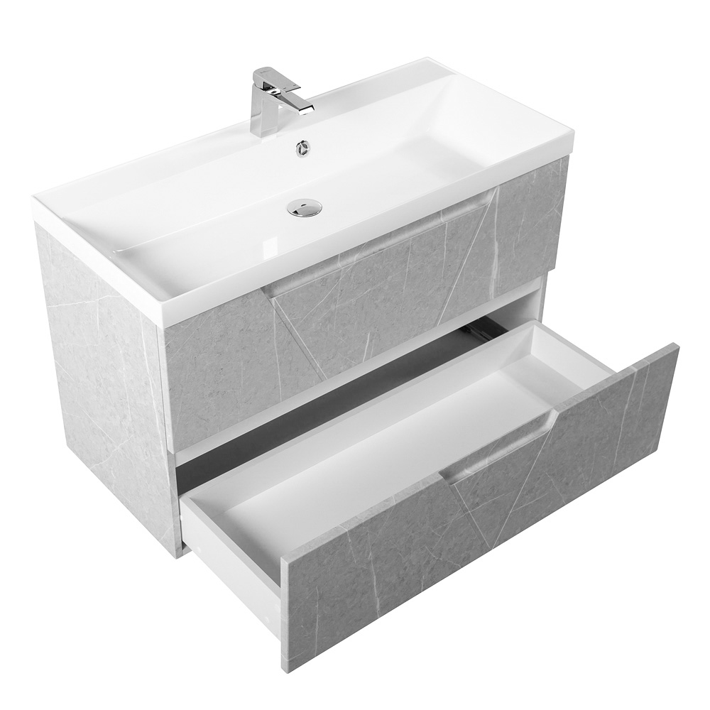 Приобрести belbagno тумба с раковиной vittoria 100 см, подвесная toros bianco, белая раковина