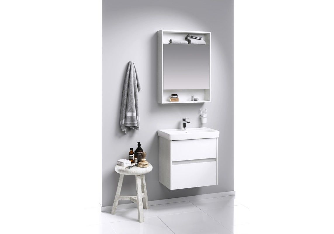 Приобрести зеркало-шкаф aqwella сити 60 см sit0406dk, дуб канадский