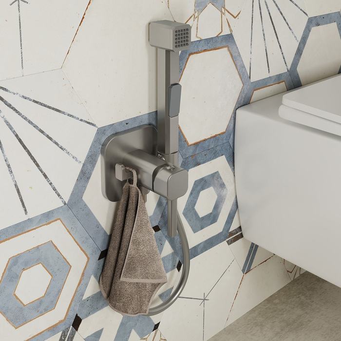 Приобрести iddis смеситель с гигиеническим душем 254,5, сатин 004bns0i08