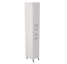 Mirsant Пенал напольный Сандра 30 см, белый, правый УТ000046030