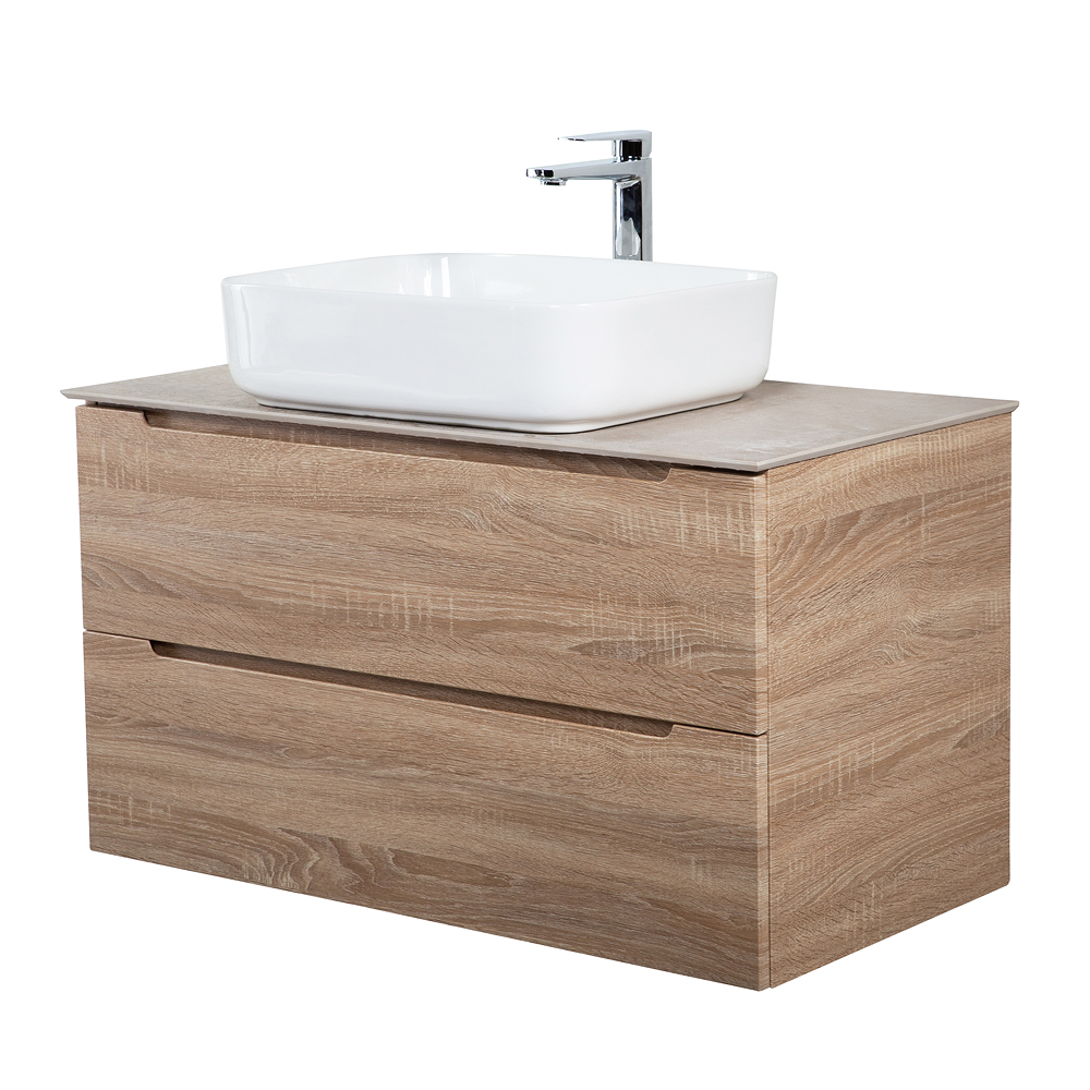 Приобрести belbagno тумба со столешницей etna 80 см, подвесная rovere bianco