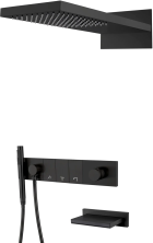 Boheme Душевая система Zodiac, встраиваемая, черная 132-2-B