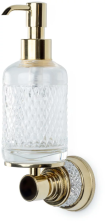 Boheme Дозатор жидкого мыла Aura, золото\кристаллы 10247-G