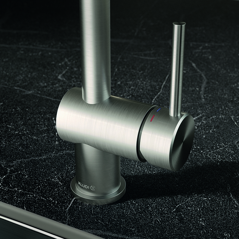 Приобрести kludi l steel однорычажный смеситель для кухни, арт. 45803f877