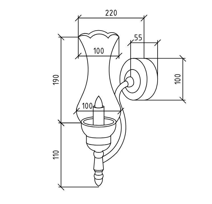 Приобрести boheme светильник, бронза 753