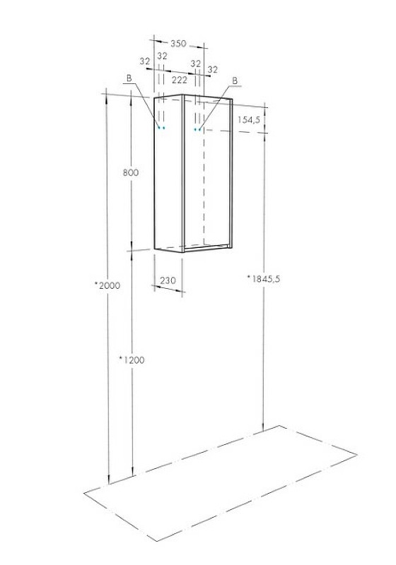 Приобрести шкаф подвесной акватон марти 35 см, дуб эндгрейн 1a270203my010