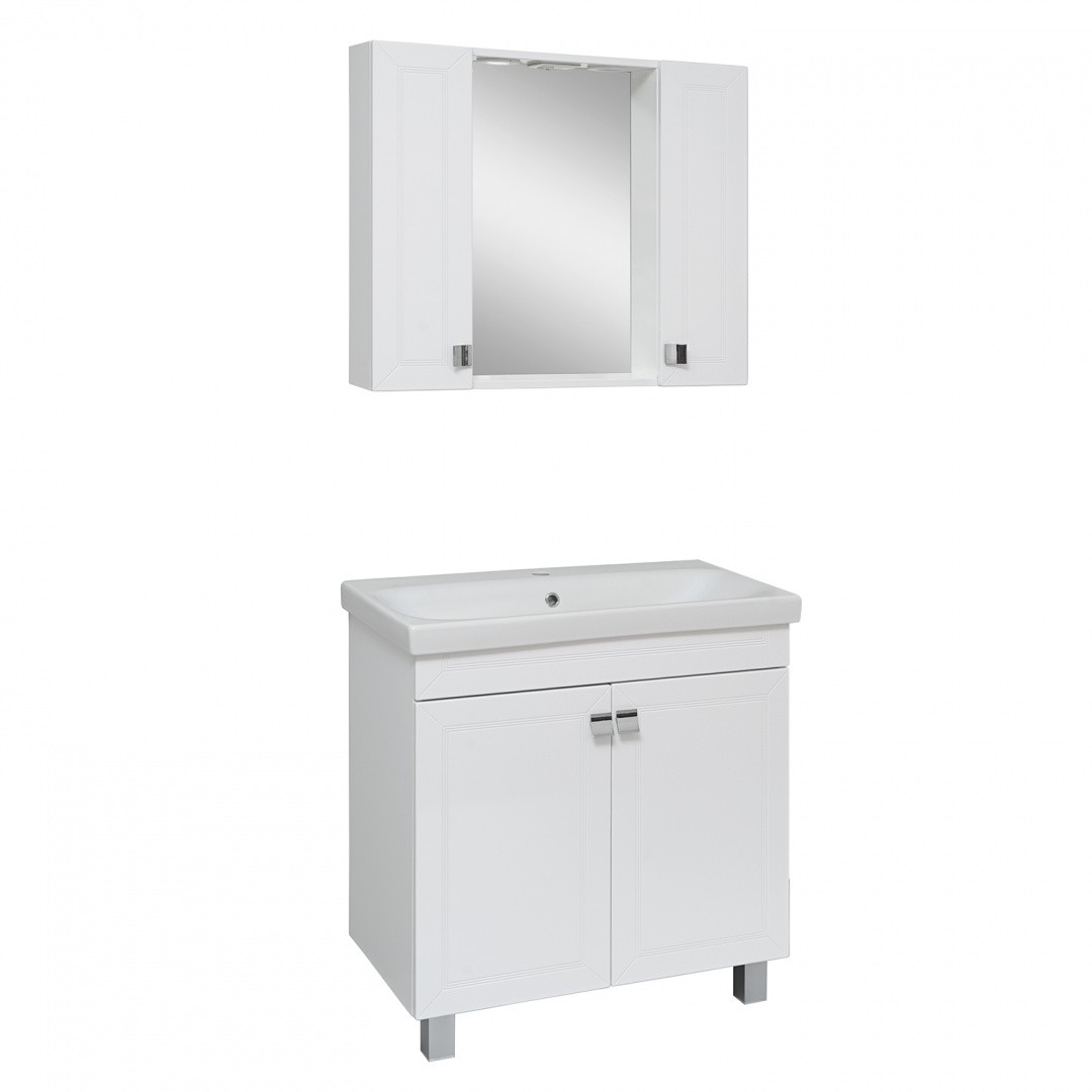 Приобрести зеркальный шкаф ostin 80см.