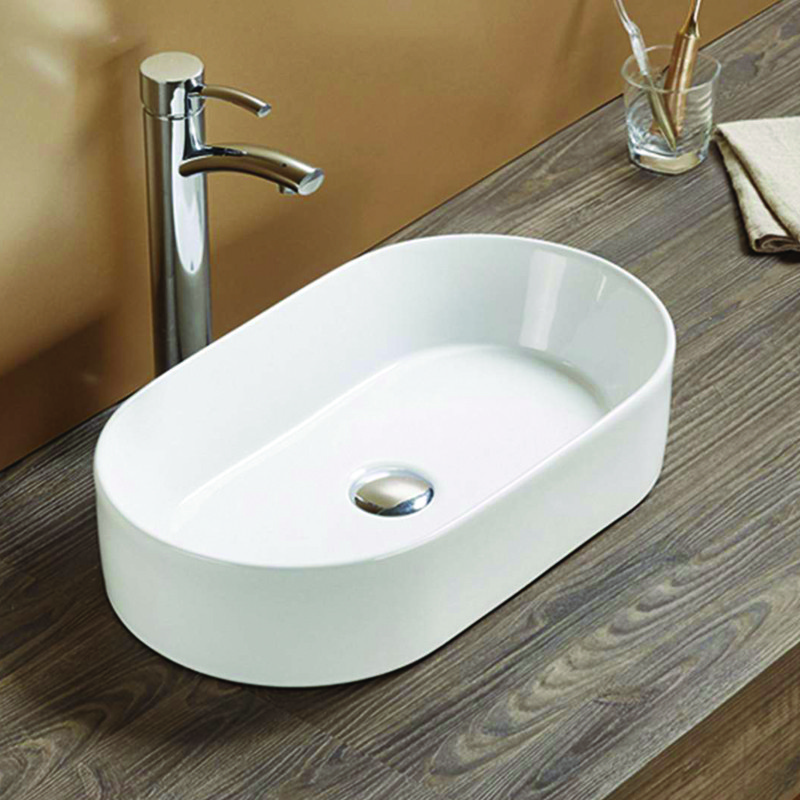 Приобрести azario раковина накладная 52,5х30см, белая az-1048 sp