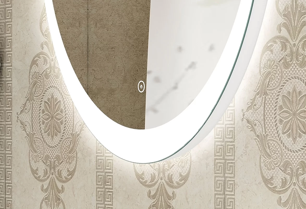 Приобрести continent зеркало с подсветкой lily 60х100 см, белое