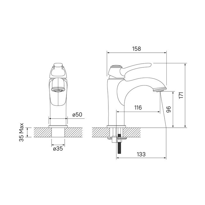 Приобрести iddis смеситель для раковины oldie 171мм, бронза oldbr00i01