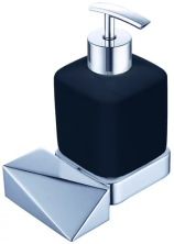 Boheme Дозатор жидкого мыла Venturo New, хром\черный 10317-CR-B