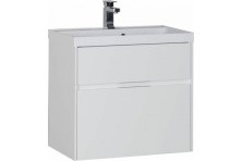 Aquanet Тумба с раковиной Латина 70 см, белая (2 ящика)