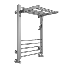 Terminus Полотенцесушитель Валенсия П12 50х80 см, с полкой, водяной, хром