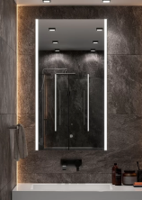 Continent Зеркало с подсветкой Modern 60х110 см, белое