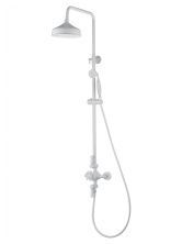 Душевая система с термостатом WONZON & WOGHAND RETRO, Белый матовый (WW-B3041-MW)