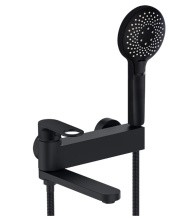 Смеситель для ванны ViEiR Ergo с ручным душем, черный V043532C