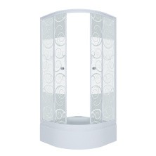 Тритон Душевое ограждение Стандарт В Аква Узор 100х100 см, белая с узором Щ0000025932