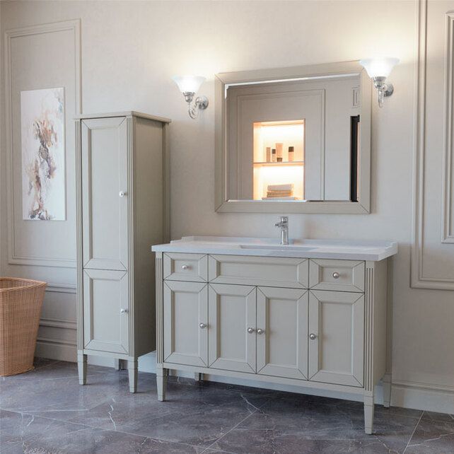 Приобрести caprigo тумба с раковиной albion promo 120 см, белая