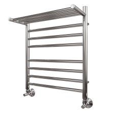 Полотенцесушитель водяной Point 500х600 Аврора премиум П7 с полкой, хром PN10156SP