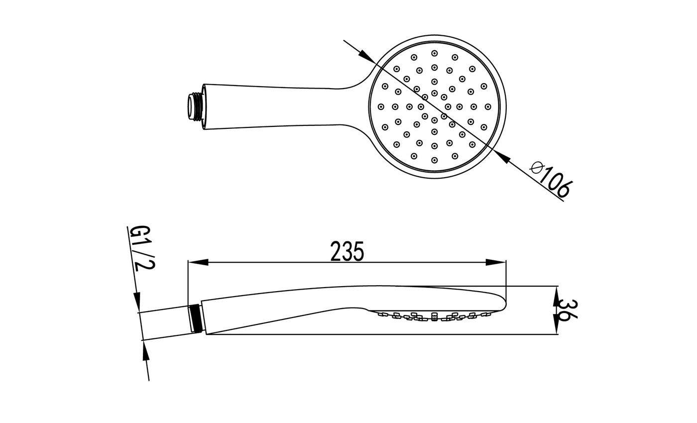 Приобрести lemark душевая лейка 1 режим 106мм, хром lm8094c