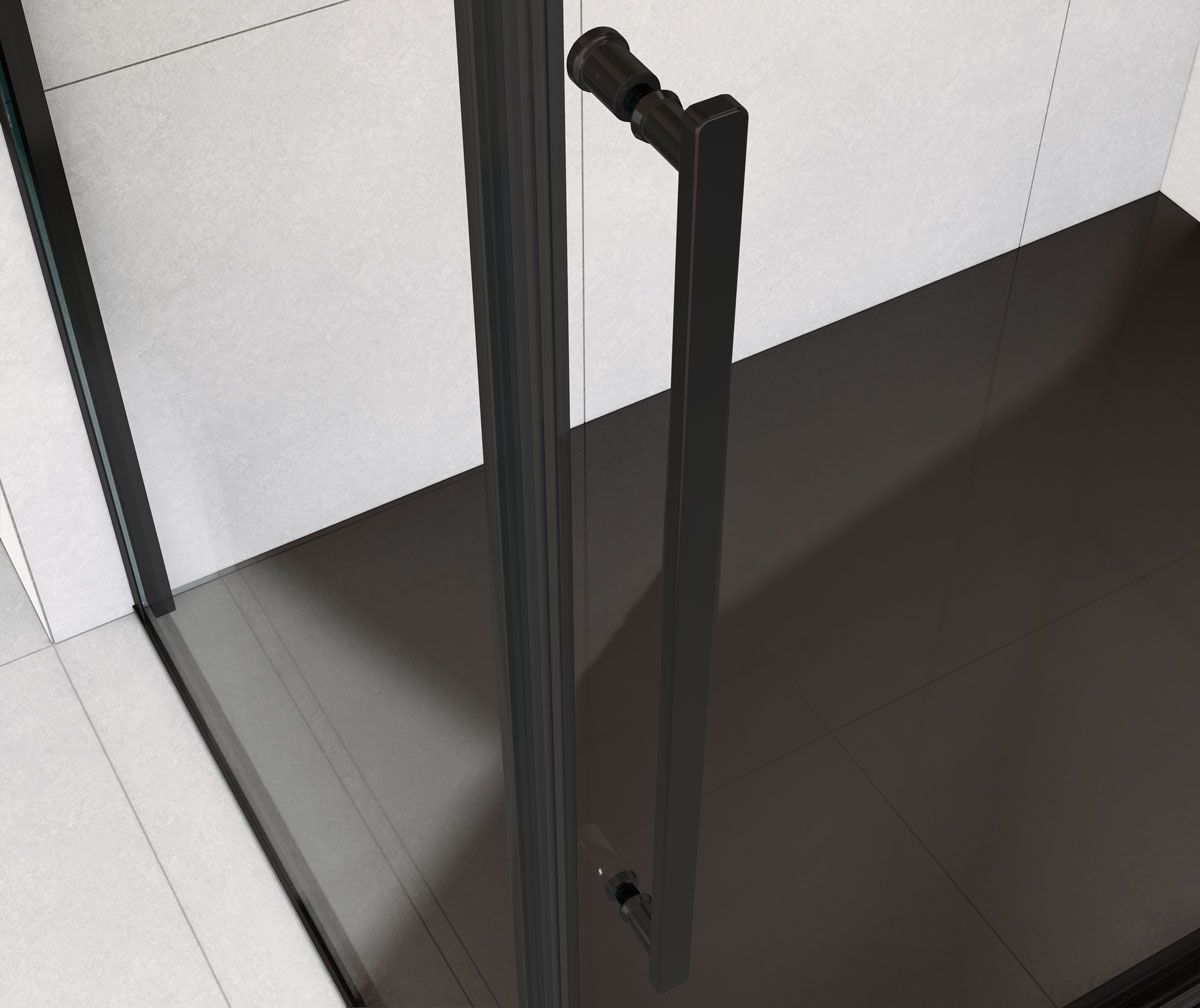 Приобрести vincea душевое ограждение arno 90х120 см, прозрачное, черное vsr-1a9012clb