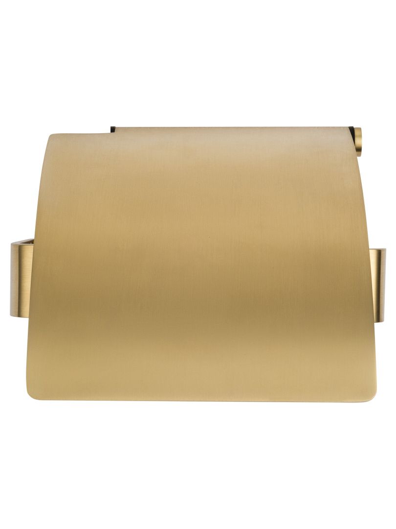 Приобрести держатель для туалетной бумаги с крышкой wonzon & woghand lotte, брашированное золото (ww-8326-bg)