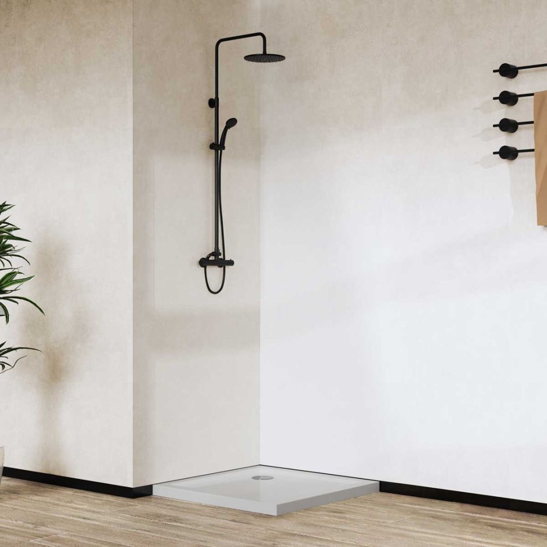 Приобрести vincea душевой поддон 90х90 см, квадратный, белый vst-5as-9090