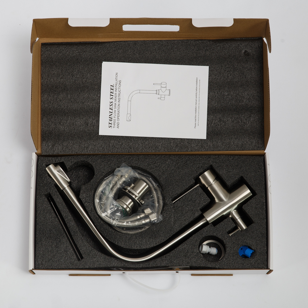 Приобрести belbagno смеситель для кухни, фильтр питьевой воды, сатин bb-lam15-in