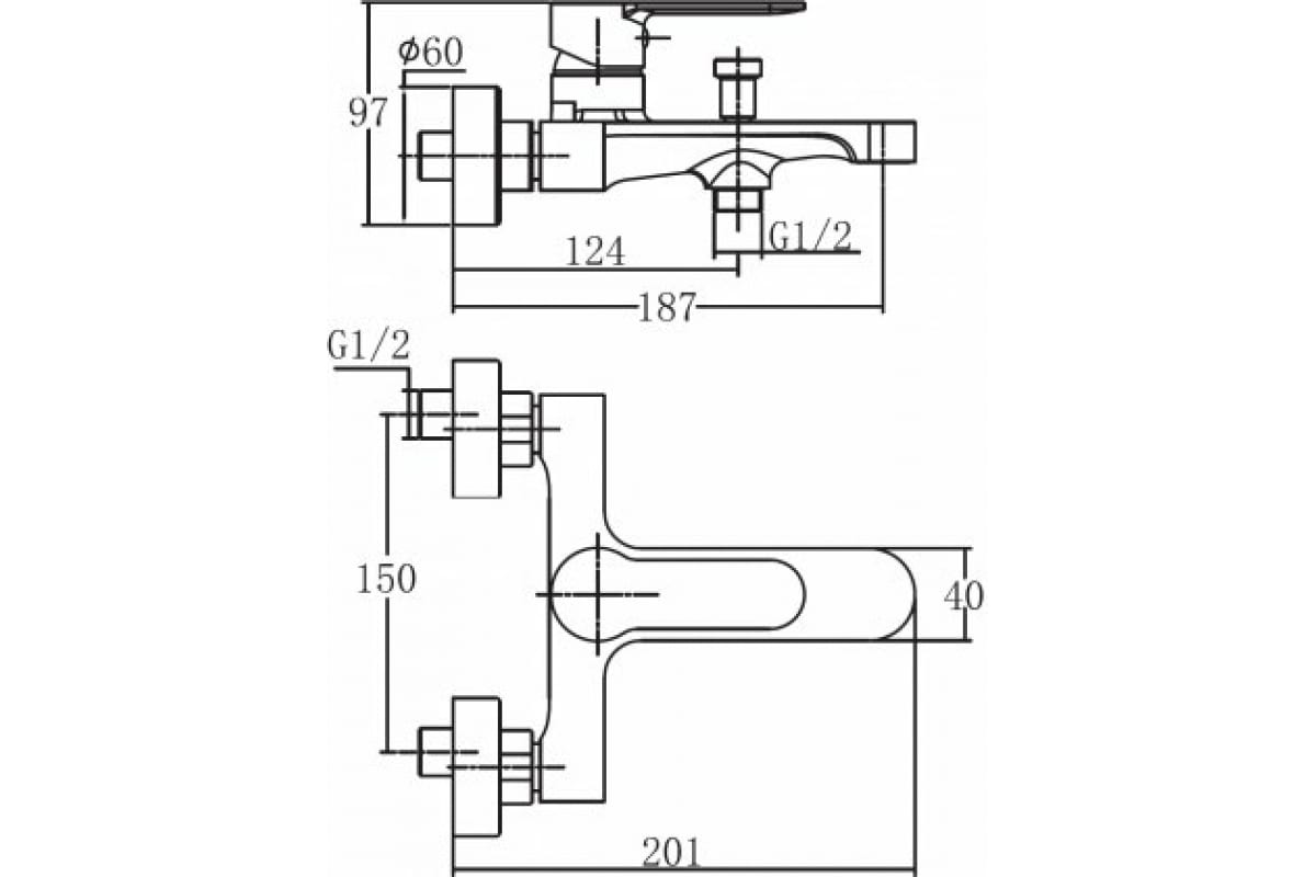 Приобрести aquanet смеситель для ванны passion af300-20b