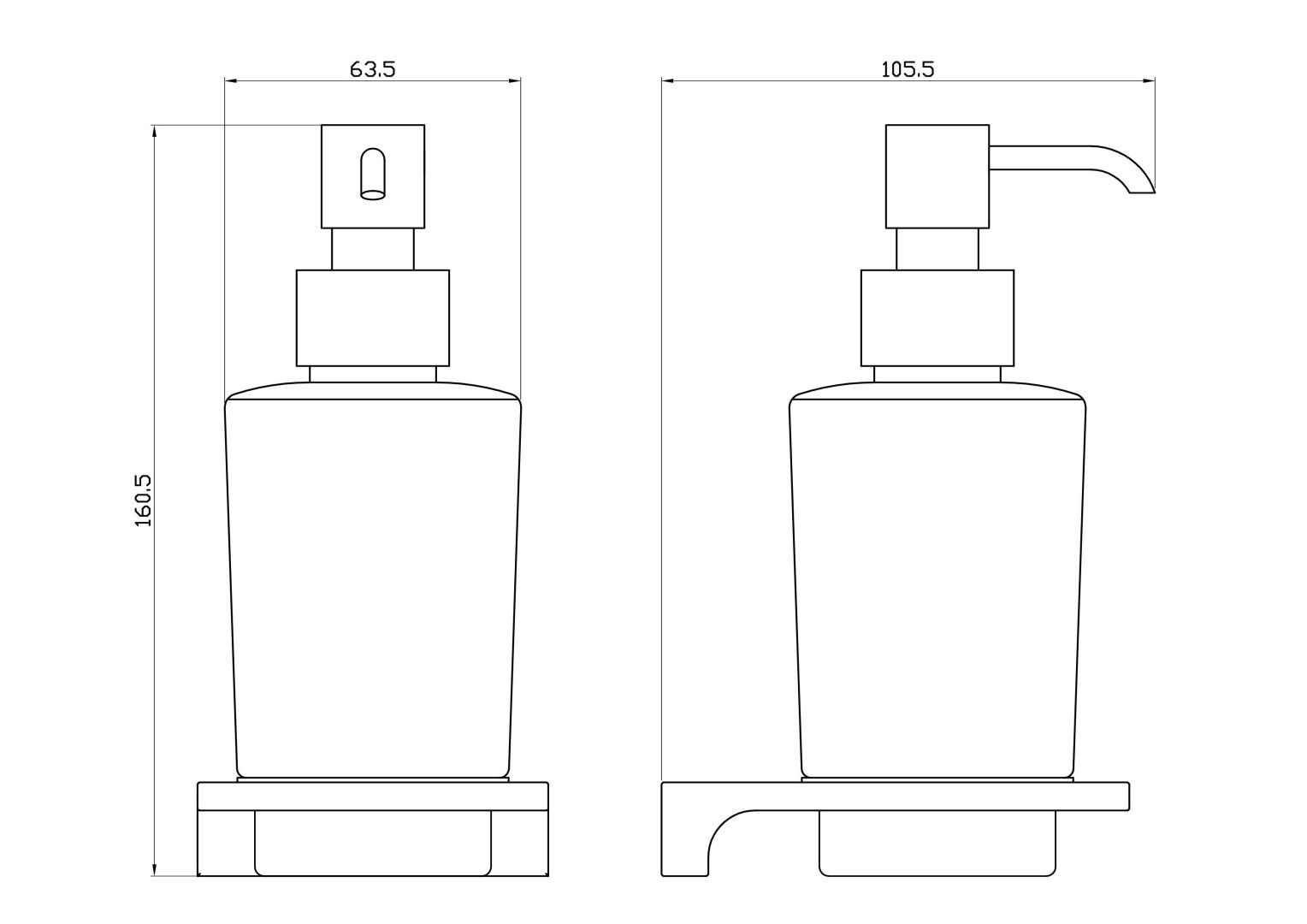 Приобрести дозатор мыла wonzon & woghand eclipse, черный (ww-9133-bl)