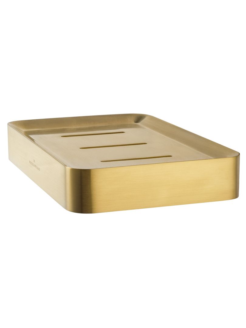 Приобрести мыльница с держателем wonzon & woghand lotte, брашированное золото (ww-8324-bg)