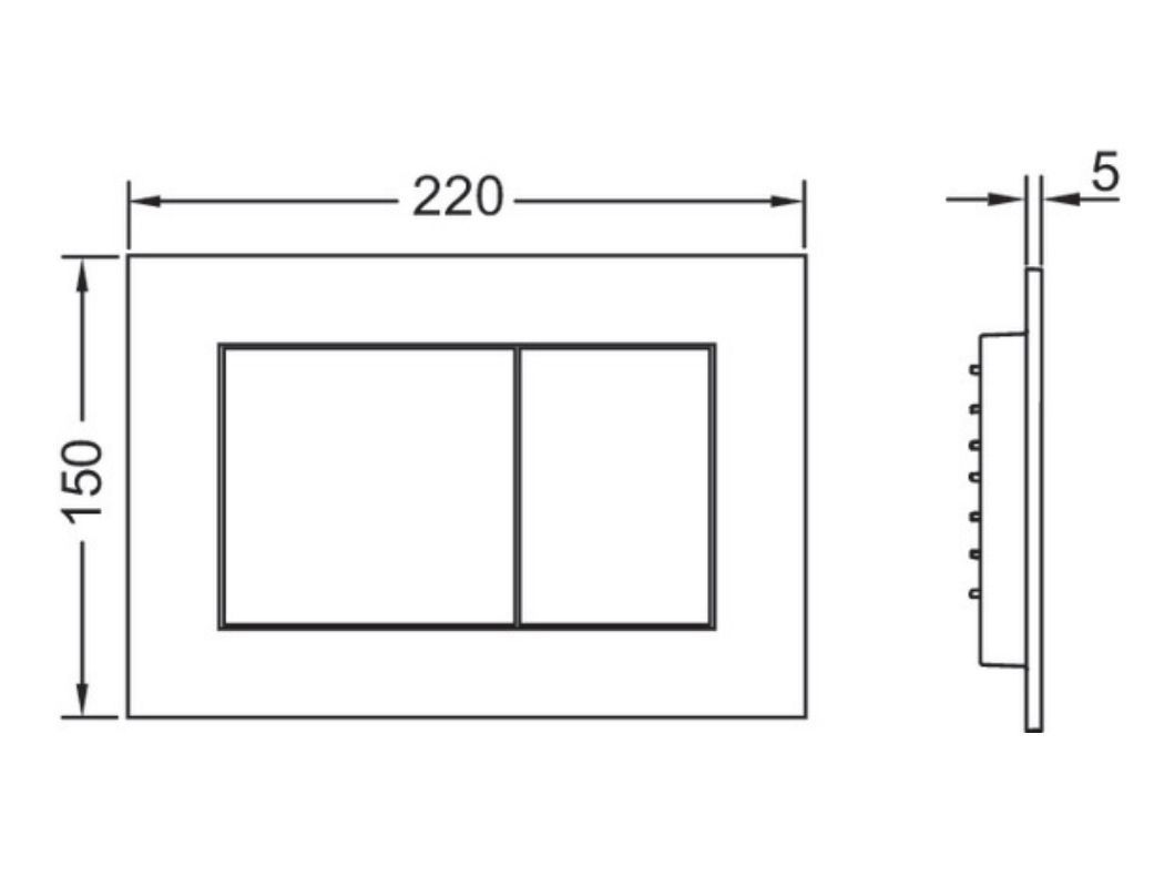 Приобрести tece кнопка смыва now для инсталляции, никель 9240418