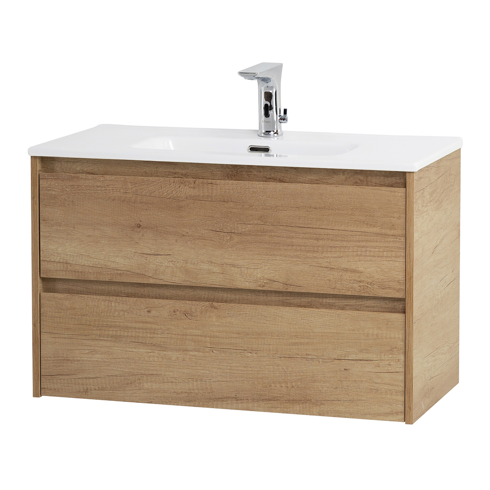 Приобрести belbagno тумба с раковиной kraft 39 80 см, подвесная rovere nebrasca nature, белая раковина