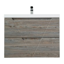 BelBagno Тумба с раковиной VITTORIA 80 см, подвесная Pino, белая раковина