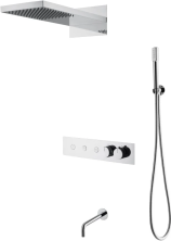Boheme Душевая система Fusion с термостатом, встраиваемая, хром 131-2-CR