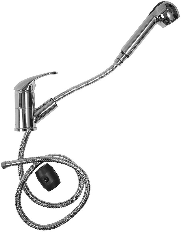 Приобрести haiba смеситель для кухни 239 мм с выдвижным изливом, хром hb-6003