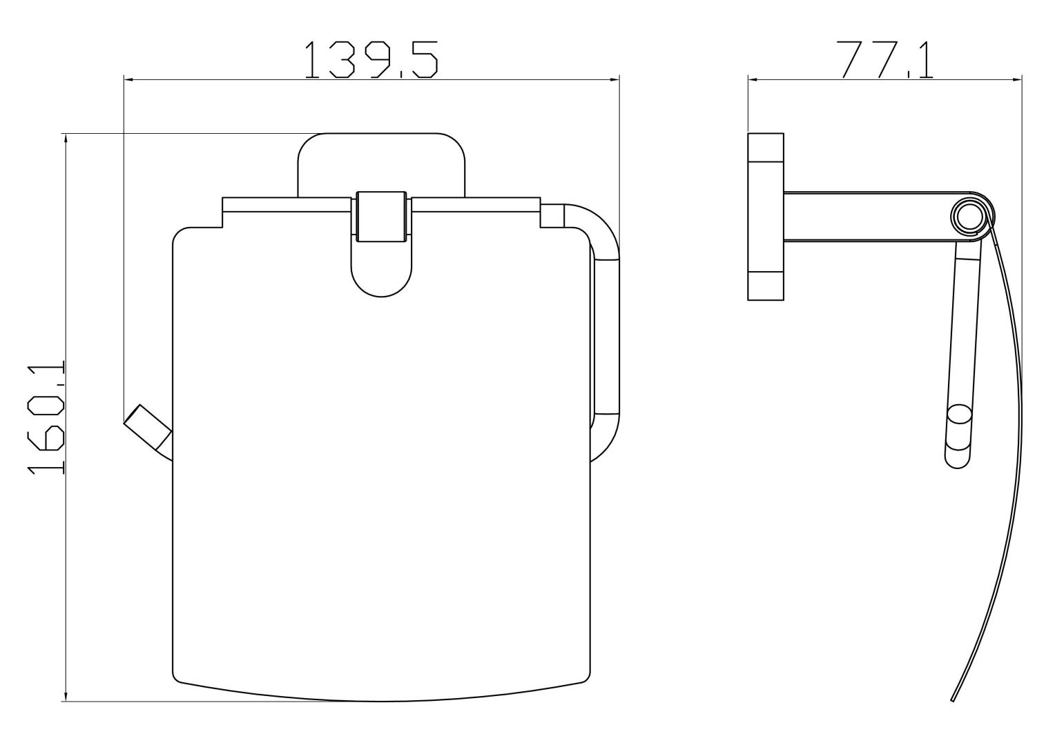 Приобрести держатель для туалетной бумаги с крышкой wonzon & woghand still, хром (ww-6626)